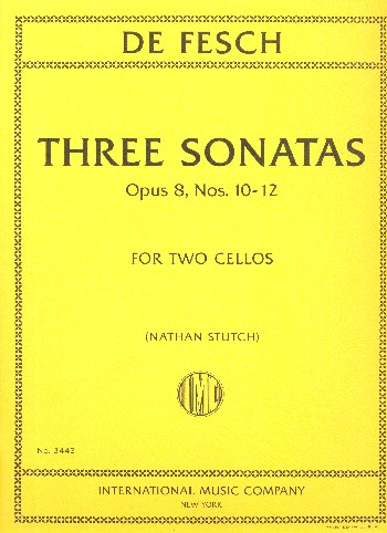 3 Sonatas op. 8, Nos. 10 - 12