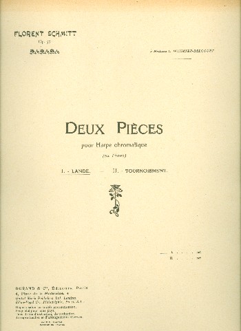 2 Pieces op. 57 Nr. 1 Lande