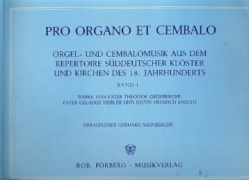 Pro Organo et Cembalo Band 1