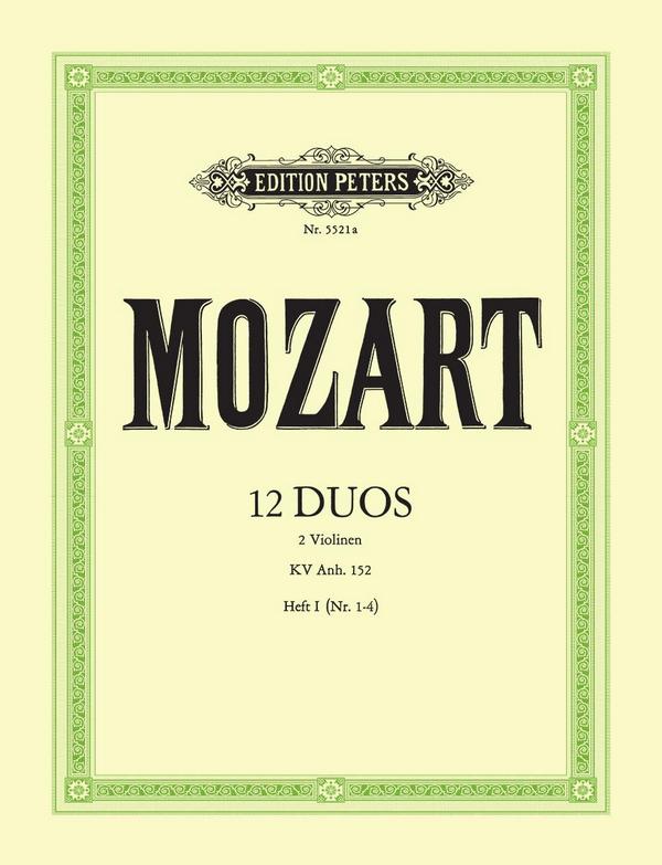 12 Duos KV Anh 152 Heft 1 (Nr. 1 - 4)