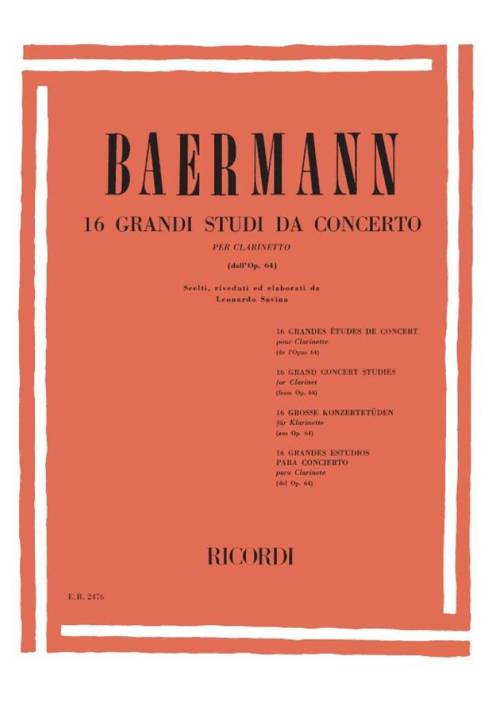 16 Grandi Studi da Concerto aus op. 64