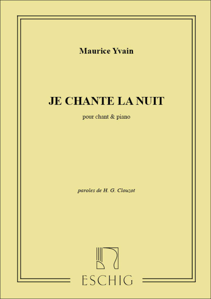 Je chante dans la nuite
