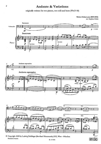 Andante und Variationen WoO 10