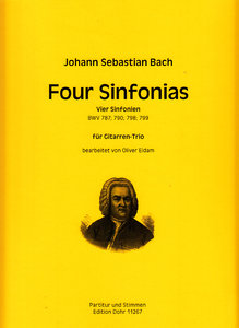 Four Sinfonias BWV 787, 790, 798, 799