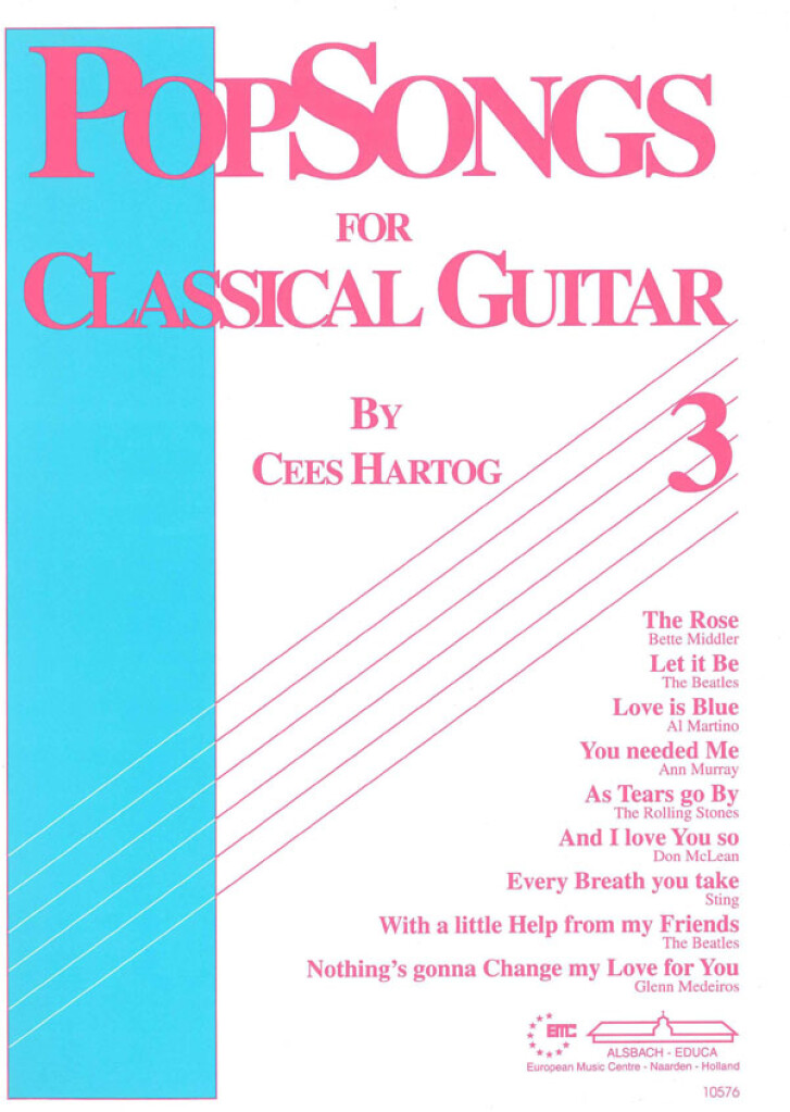 Pop Songs for Classical Guitar Band 3