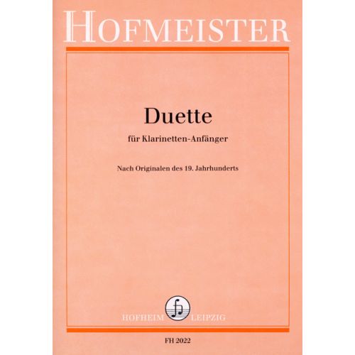 Duette für Klarinetten Anfänger