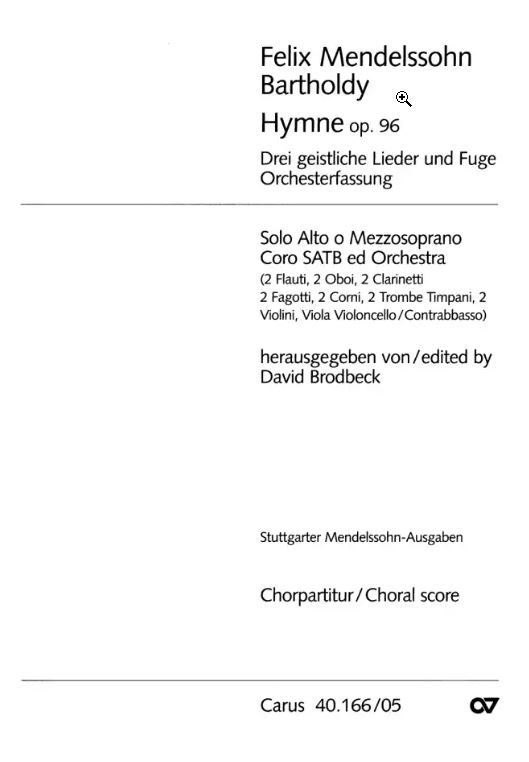 Drei geistliche Lieder und Fuge, op. 96 (Hymne)