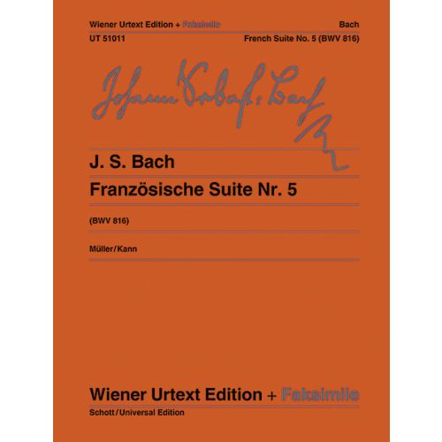 Französische Suite Nr. 5, BWV 816 + Faksimile