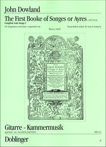 The First Booke of Songes or Ayres (Complete Lute Songs I)