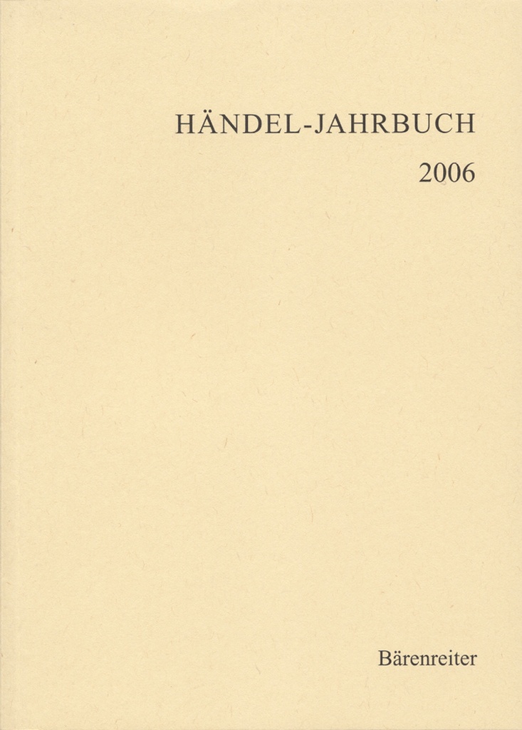 Händel-Jahrbuch 2006