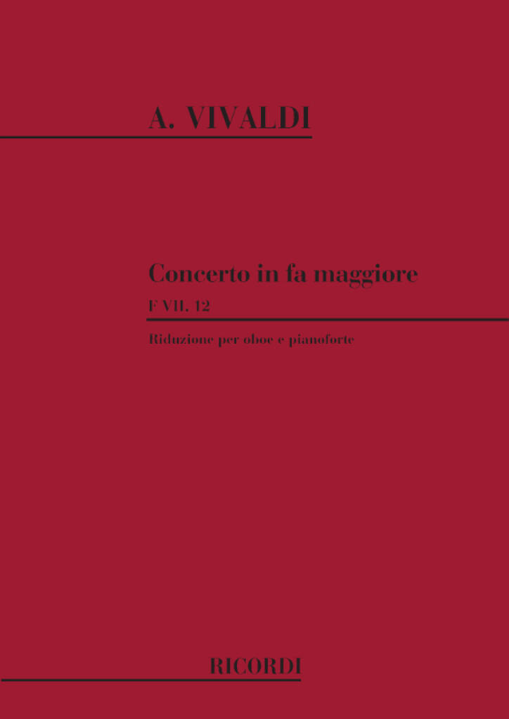 Concerto F-Dur F 7 / 12 T 315 / RV 457