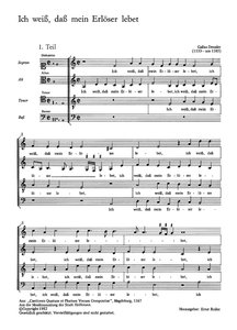 Ich weiß, daß mein Erlöser lebet