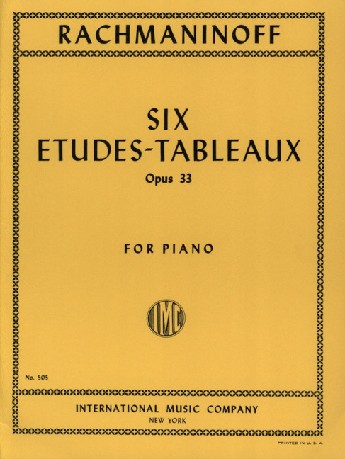 6 Etudes Tableaux op. 33