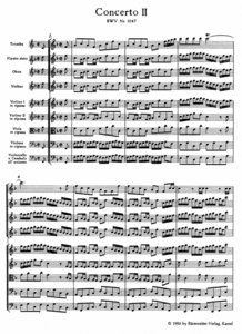 Brandenburgisches Konzert Nr. 2 F-Dur BWV1047