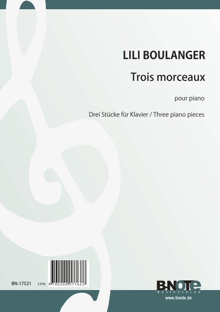 Trois Morceaus / Drei Stücke für Klavier