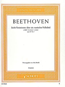 Sechs Variationen über ein russisches Volkslied a-moll op. 107 Nr. 7
