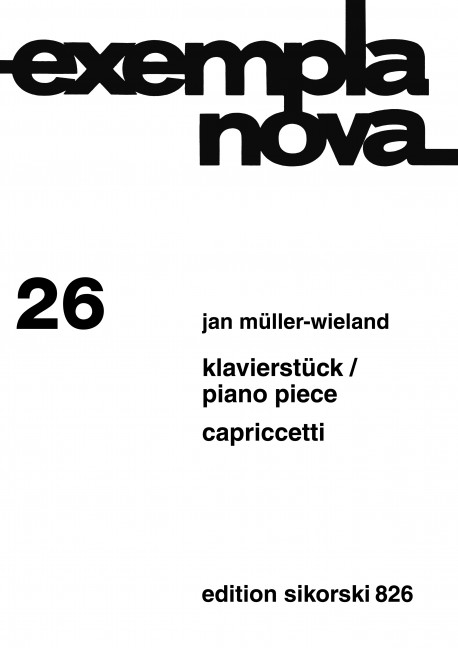 Klavierstück (1987) + Capriccetti (1987/88)