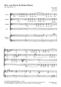 Herr, nun lässest du deinen Diener