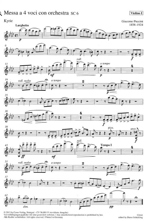 Messa a 4 voci con orchestra (1880), SC 6 (Messa di Gloria)