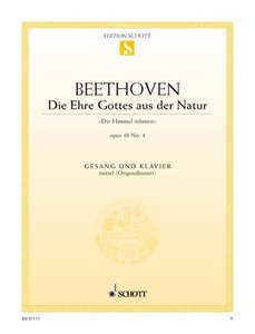 Die Ehre Gottes aus der Natur op. 48/4 (C-Dur)