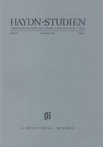 Haydn Studien Band VI, Heft 2