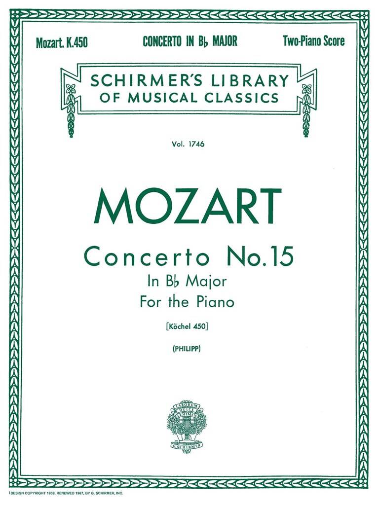 Concerto Nr. 15 B-Dur KV 450