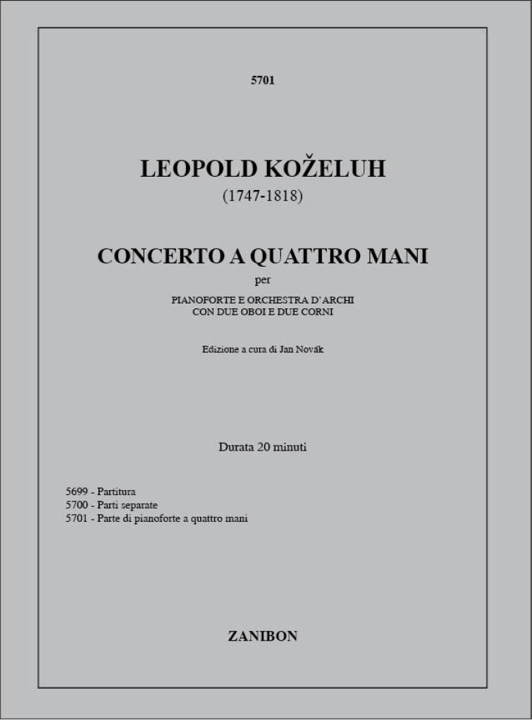 Concerto a 4 mani per pianoforte e orchestra