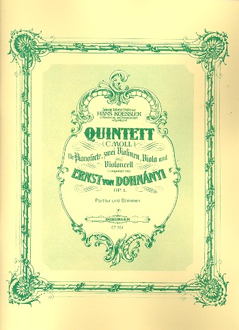 Klavierquintett c-moll op. 1