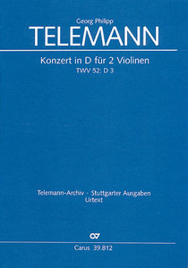 Konzert D-Dur TWV 52:D3