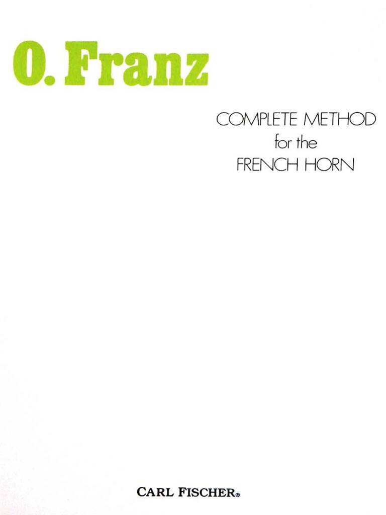Complete Method for the French Horn