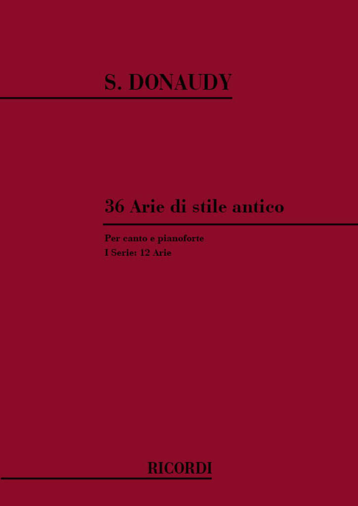 36 Arie di Stile Antico Band 1