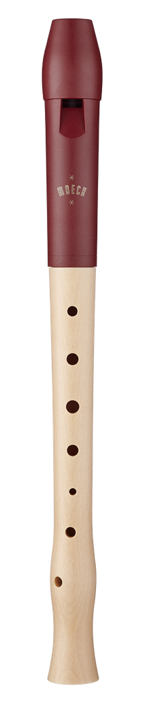 Sopran Blockflöte Deutsche Griffweise Rot