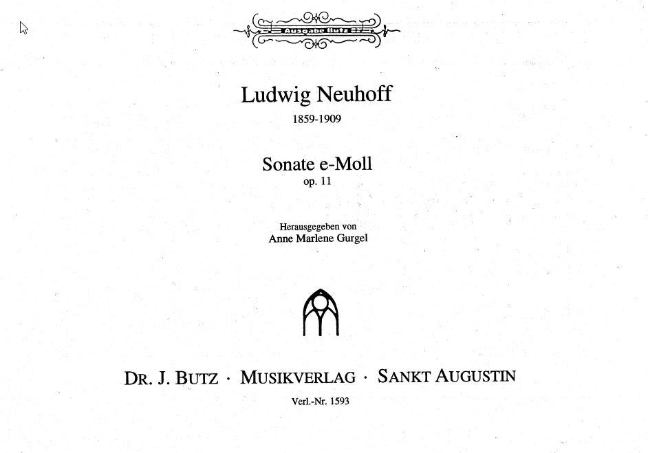 Sonate e-moll op. 11