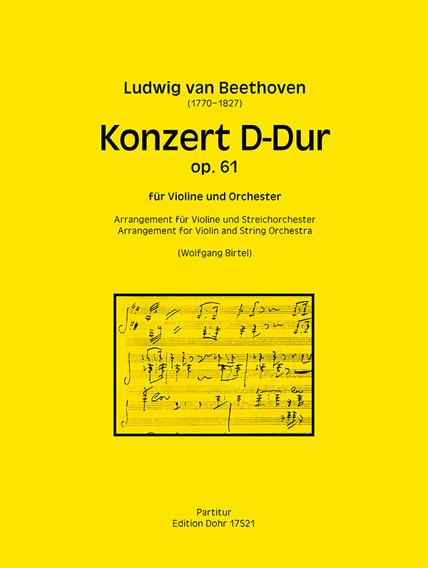 Violinkonzert D-Dur op. 61