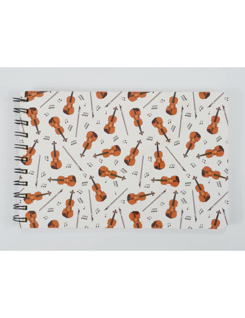 Spiral Notebook Violin A5