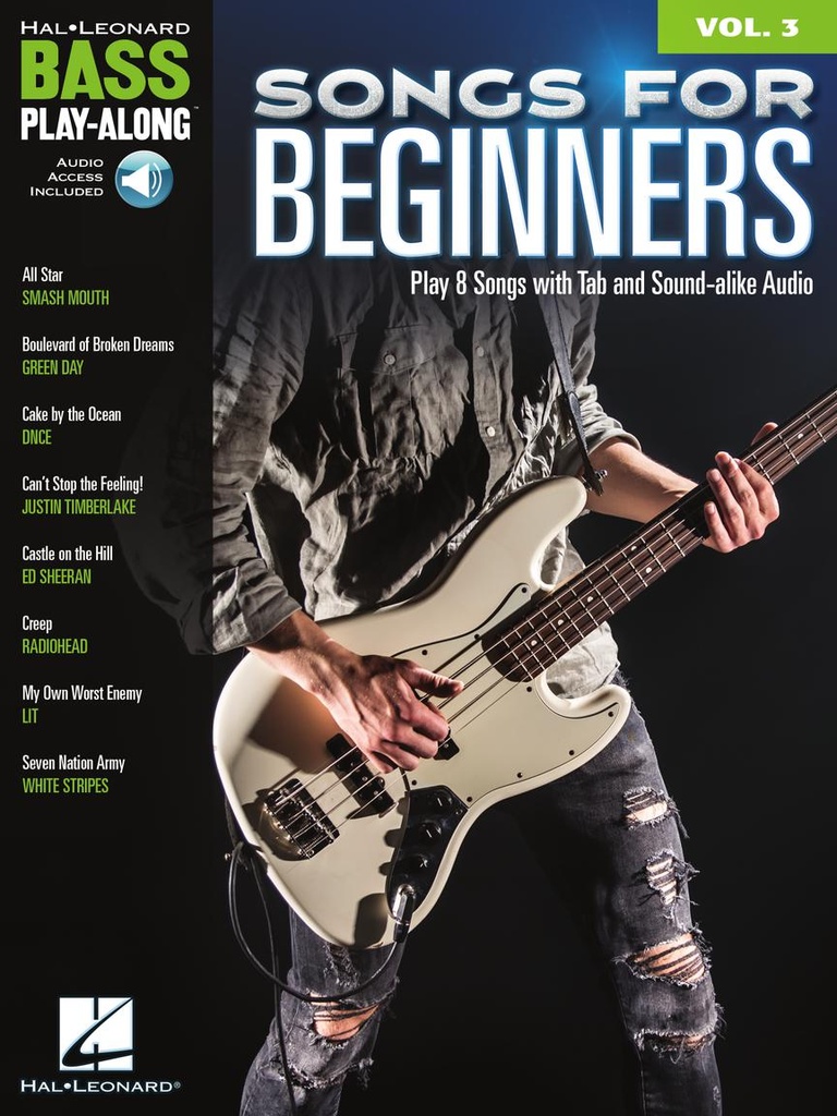 Songs for Beginners - Bass Play-Along Vol. 3