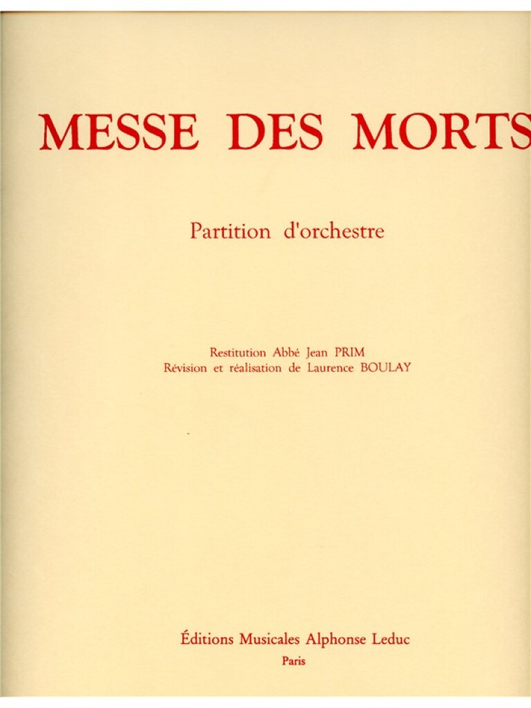 Messe de morts (Requiem)