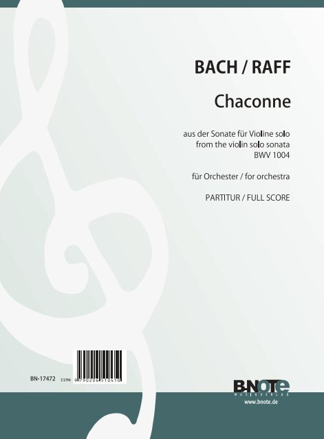 Chaconne aus BWV 1004