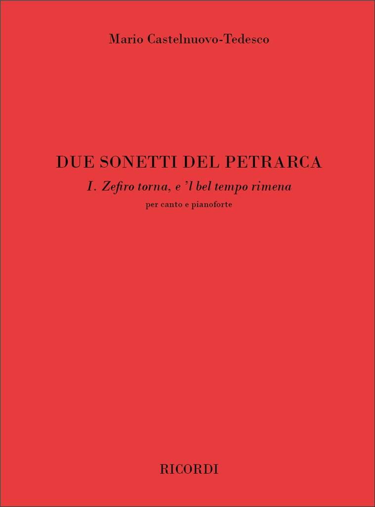 Due Sonetti Del Petrarca No. 1
