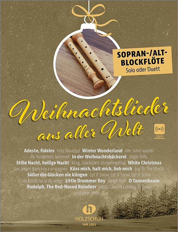 Weihnachtslieder aus aller Welt - Sopran- und Altblockflöte