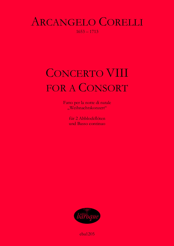 Concerto VIII for a Consort (Weihnachtskonzert)