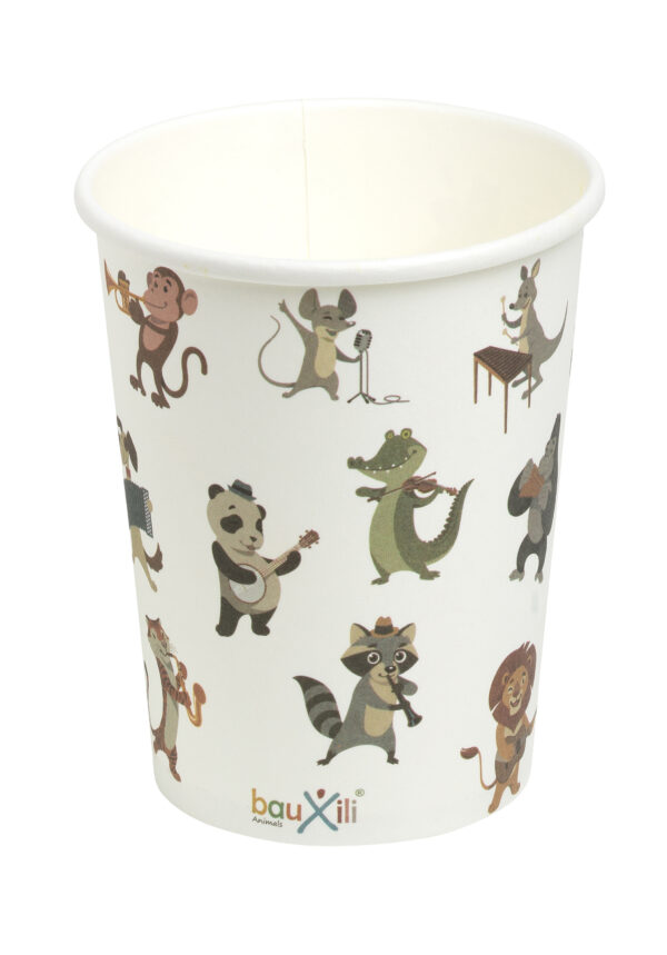 Pappbecher bauxili Tiere