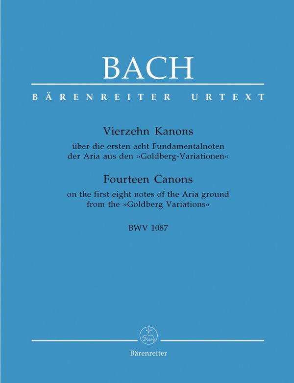 Vierzehn Kanons über die ersten acht Fundamentalnoten der Aria aus den "Goldberg-Variationen" BWV 1087