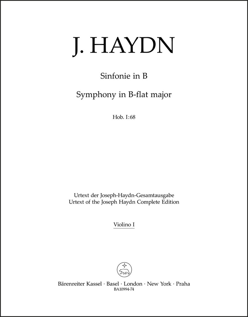 Sinfonie Nr. 68 B-Dur Hob. I:68