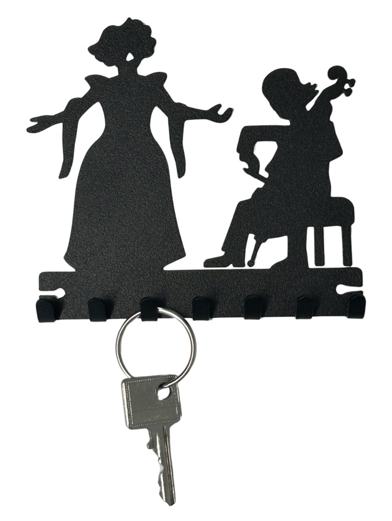 Schlüsselboard Sängerin & Cellist 12cm
