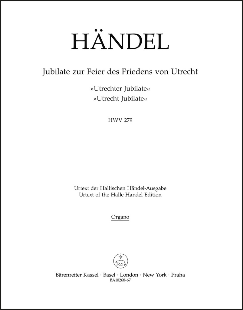 Utrechter Jubilate HWV 279