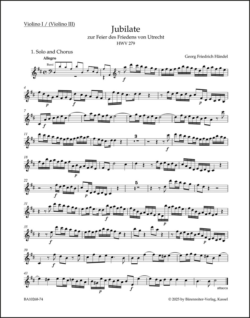 Utrechter Jubilate HWV 279