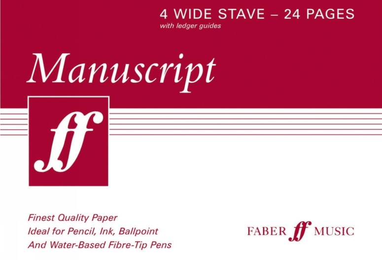 Notenheft Faber A5 - 4 Systeme