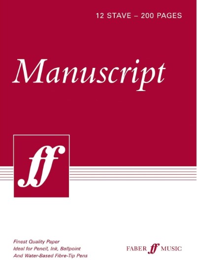 Manuscript Pad A4 12-stave