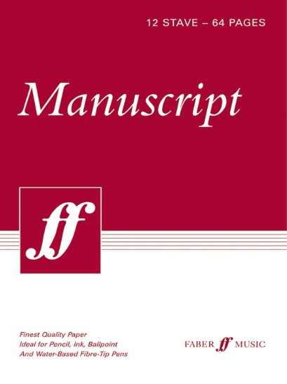 Manuscript Spiralbound Book, 12-stave